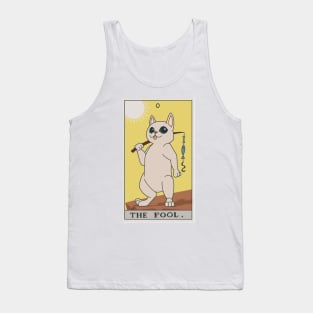 Cat Tarot Card - The Fool Tank Top